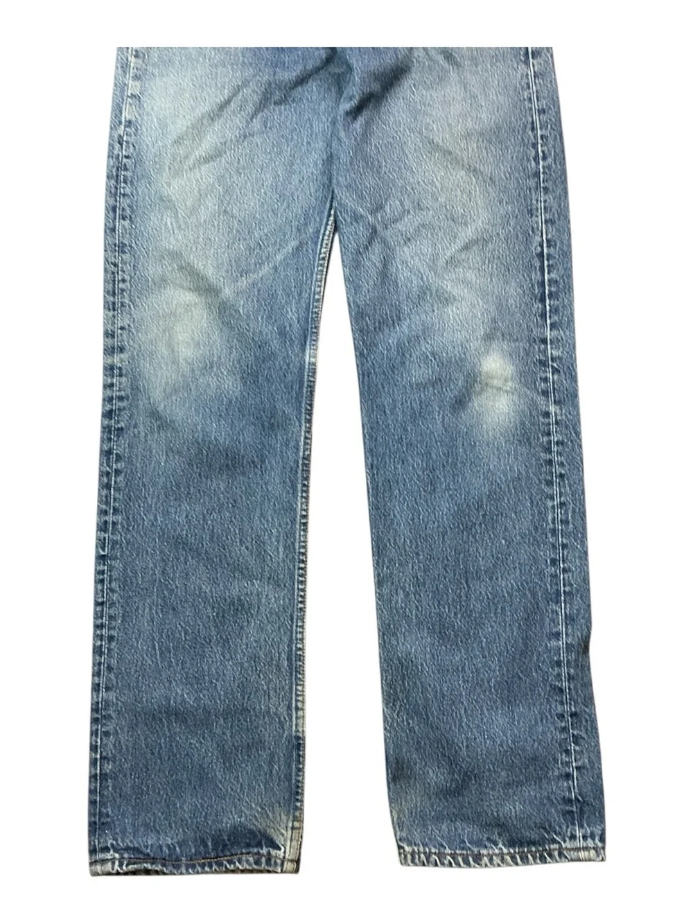 vintage Levi’s 501 button fly 90s medium wash straight leg jeans 34 x 34 USA